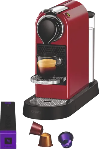 NESPRESSO Kapselmaschine XN7415 New CitiZ von Krups - 1 L Wassertank, 19 bar Pumpendruck und inkl. Willkommenspaket mit 7 Kapseln