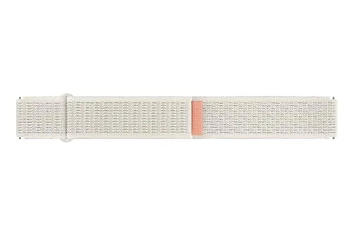 Samsung Fabric Band (Wide, S/M) ET-SVR94 für die Galaxy Watch6, Uhrenarmband, Original Armband Stoffband, gewebtes Nylon, Wide, Klettverschluss, flexible Armbandlänge, hoher Tragekomfort, Sand