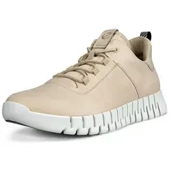 ECCO Gruuv Herren-Sneaker - Sand, 6-6.5 - Herren-Sneaker mit herausnehmbaren Dual-Fit-Komfortschaum-Einlegesohlen für anpassbare Breite und optimalen Tragekomfort. Ideal für flexibles Bewegen dank der ECCO FLUIDFORM Konstruktion.
