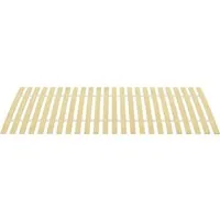 vidaXL Lattenrost 100x200 cm mit 24 Latten - Robuster Lattenrost aus massivem Pappelholz, ideal für Etagenbetten. 24 gefederte Latten bieten optimale Unterstützung und verlängern die Lebensdauer Ihrer Matratze.