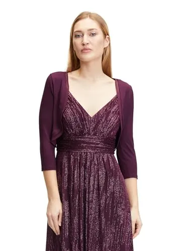 Vera Mont Damen 0037/4808 Bolero, Shiny Aubergine, 34 EU