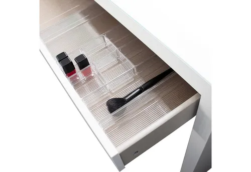 Hausfelder Schubladeneinsatz 10-teilig - Schubladeneinsätze für eine halbe Schublade, 4 verschiedene Größen für optimale Ordnung im Schminktisch oder Frisiertisch.