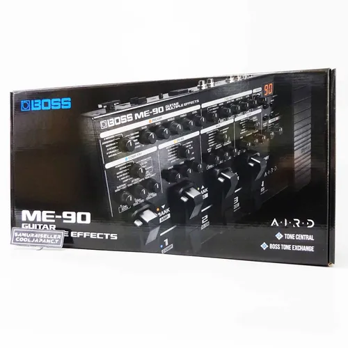 Boss ME-90 Multi-Effektpedal - Multieffektgerät für E-Gitarre mit 11 AIRD-Verstärkermodellen und 60 Effekten; ideal für kreative Musiker, die Flexibilität und Benutzeranpassung suchen.