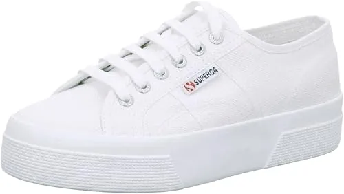 SUPERGA Unisex 2740 Platform Oxford-Schuh, Weiß, 37 EU - Damen-Sneaker mit stylisher Plateau-Sohle für zusätzlichen Komfort und Trendsetters-Style.