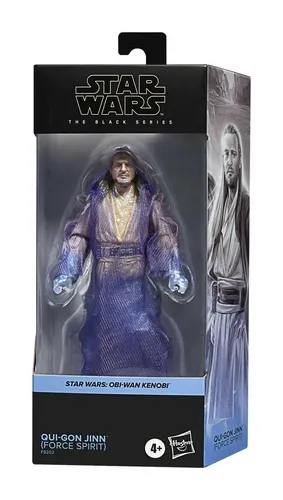 Star Wars The Black Series Obi Wan Kenobi Qui-Gon Jinn (Force Spirit) - Action-Figur von Obi-Wan Kenobi im Force Spirit-Design, perfekt für Sammler und Fans der Star Wars Saga