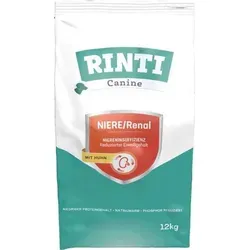 Rinti Canine Niere/Renal 12kg - Hochwertiges Hundefutter für Nierengesunde Ernährung - Hundefutter mit 30% Hühnerfleisch, ideal für Hunde mit Nierenproblemen, unterstützt die Gesundheit und Vitalität.