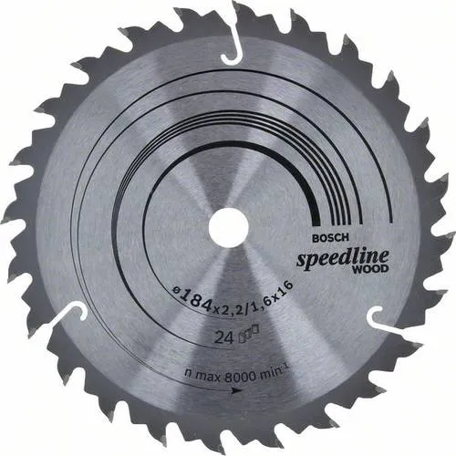 Bosch Accessories Standard for Wood Speed 2608640795 Kreissägeblatt - Kreissägeblätter für präzise Längs- und Querschnitte in Holz, mit robusten Carbide-Zähnen und geräuschdämpfendem Design für weniger Vibration und Hitze.