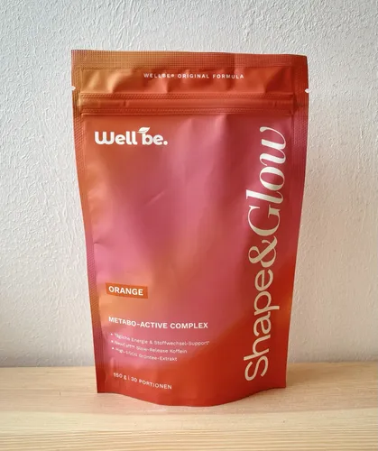 Wellbe Shape & Glow orange 30Portionen Fatburner Drink m.L-Carnitin NEU