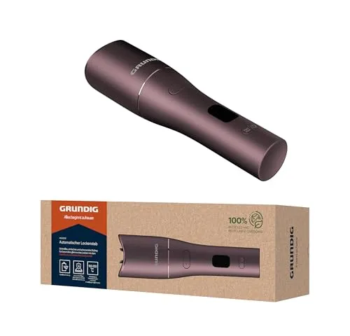Grundig EasyCurl HS 6230 - Automatischer kabelloser Lockenstab, für große und kleine Locken, 3 Temperaturstufen und Keramikbeschichtung für gesundes Haar