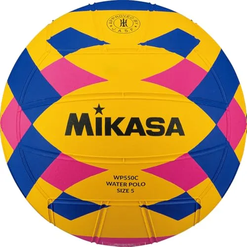 MIKASA Wettkampfball Wasserball Größe Herren - Wassersport - Hochwertiger Wettkampfball für Herren, ideal für Turniere und Training mit exzellenter Griffigkeit und Wasserbeständigkeit.