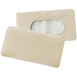 Traumschlaf Premium Interlock Jersey Universal Bezug für Nackenstützkissen ca. 40x60 cm - 40x80 cm | natur - beige