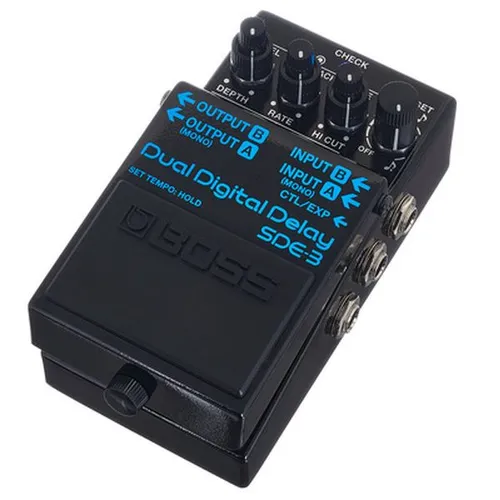 BOSS SDE-3 Dual Digital Delay Pedal | Der authentische Sound des legendären Roland SDE-300 | Kompaktpedal | Vielseitige moderne Funktionen | Längere Delay-Zeiten bis zu 1600 ms | MIDI Ein-/Ausgang