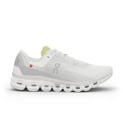 On Herren Cloudflow 4 Laufschuhe, weiß, 43.0 - Leichte Laufschuhe mit CloudTec®-Technologie und optimaler Dämpfung. Ideal für Läufer, die Tempo und Komfort suchen – mit 70 % recyceltem Polyester und hervorragender Traktion.