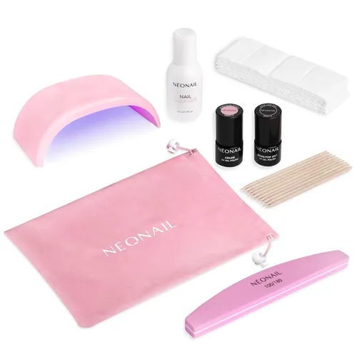 NEONAIL Sweet Pink Set - Mini LED Lampe - UV Nagellack - Shellac - Maniküre Set