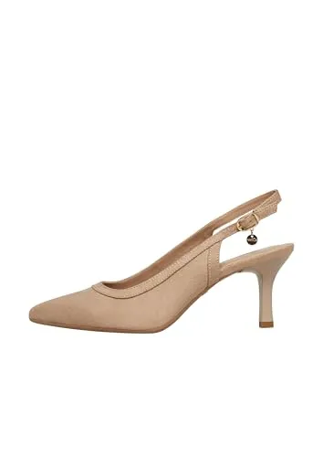 s.Oliver Slingback-Pumps mit Dornschließe - Stilvolle Slingback-Pumps aus Synthetik mit praktischer Dornschließe. Ideal für jeden Anlass, bieten sie einen eleganten Look und hohen Tragekomfort.