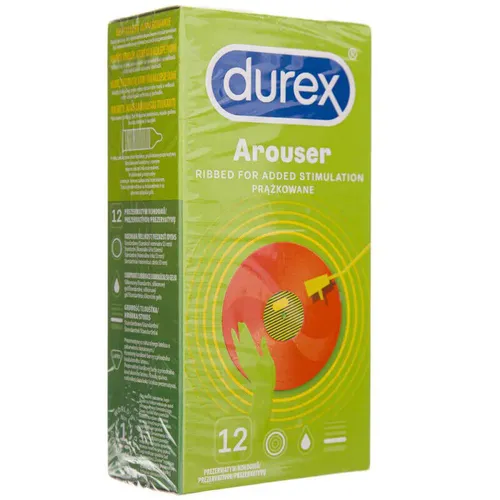 Durex Arouser gestreifte Kondome, 12 Stück.