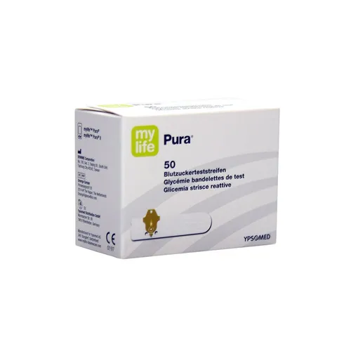Pura Blutzucker Teststreifen 50 St - Blutzuckermessung leicht gemacht, 50 Teststreifen für präzise Werte und ein gesundes Leben.