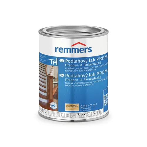 Remmers Treppen- & Parkettlack farblos seidenmatt, 0,75 Liter - Lacke für Holz und Parkett, abriebfest und chemikalienbeständig – ideal für die Versiegelung von Treppen, Dielen und Parkettböden.