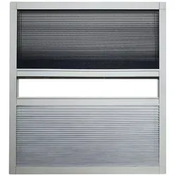 APANA Insektenschutz-Fensterrahmen Fliegengitter Insektenschutz Dachfenster Plissee Alurahmen Bausatz weiß 114 cm x 160 cm