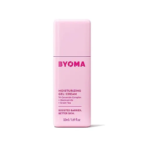 BYOMA Feuchtigkeitsspendende Gel-Creme (50 ml), leichte, ölfreie tägliche Feuchtigkeitspflege mit Barriere-Reparatur, Niacinamid und grünem Tee, für alle Hauttypen – alkoholfrei, vegan