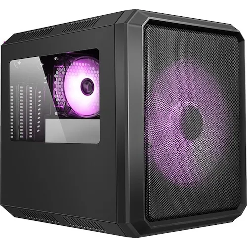 Itek Boitier Cube Micro ATX QBO 8 Evo RGB - Schwarz - Multimedia PC Gehäuse mit RGB-Beleuchtung und Fenster, ideal für stylische Builds und optimale Kühlung.