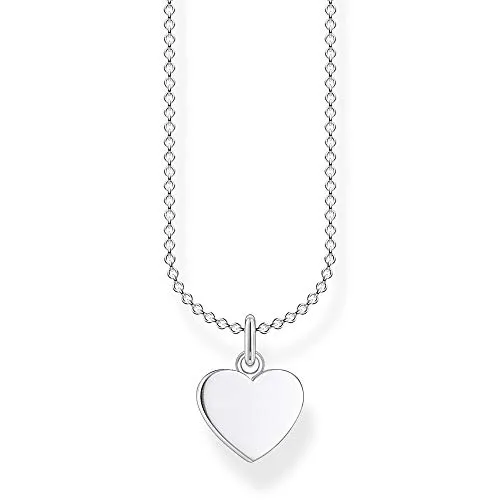Thomas Sabo Damen Kette Herz 925 Sterling Silber - Ketten für Damen, hochwertige 925er Sterlingsilberkette mit Karabinerverschluss, ideal für individuelle Kombinationsmöglichkeiten und als einzigartiges Geschenk zu besonderen Anlässen.
