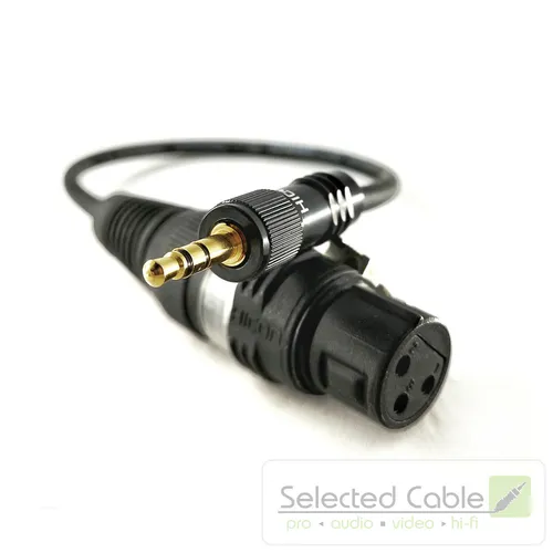 Mikrofonkabel 1m 3,5mm Miniklinke screwable XLR (w) Adapterkabel DSLR Kamera