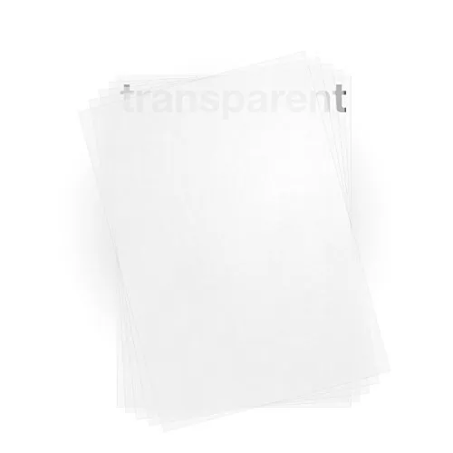 Blatt Transparentpapier Zanders T2000 DIN A4 100 g/qm Super Qualität klar-weiß durchscheinend 100