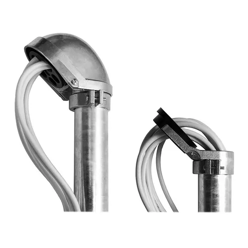 PremiumX Alu Mastkappe mit Kabeleinführung Aluminium Dachsparrenhalter 48-52mm