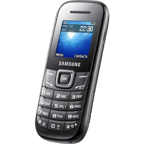Samsung E1200 Handy (3,9 cm (1,52 Zoll) Display, Dual-Band, Worterkennung) black