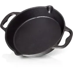BBQ Nerd Grillpfanne, Schwarz, Metall, Rund, 22.5x5.5x22.5 cm, Grills & Outdoor-Küchen, Grillzubehör