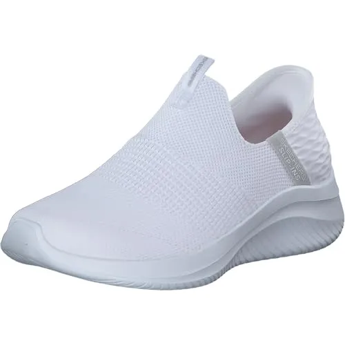 Skechers Damen Cozy Ultra Flex 3.0 Cosy Streak - Bequeme Sneaker in Weiß und Hellgrau - Damen-Sneaker mit ultra-flexiblem Design, ideal für den ganzen Tag und perfekt für lässige Outfits.