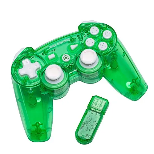 PS3 Wireless Controller Rock Candy - Grün - Gamepads & Standard-Controller für PlayStation 3, lag-freie 2,4-GHz-Wireless-Verbindung für ungestörtes Gaming-Erlebnis.