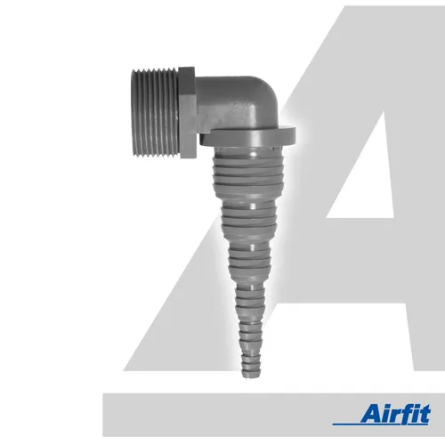 Airfit Pumpenwinkel 1 1/4 Zoll -  90° für Schlauch von Ø 8 bis 32 mm