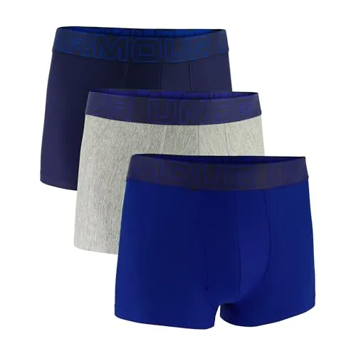 Under Armour Men's Performance Tech 3" Boxer Briefs - 3 Pack - Sportunterhosen für Herren, leicht und atmungsaktiv mit einem Null-Ablenkungs-Fit für maximalen Komfort und Bewegungsfreiheit.