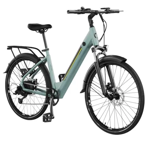 Elektrisches City-Bike 28 Zoll – 90 km Reichweite, Vorderradfederung, Shimano-7-Gang-Schaltung, Blau - Entdecken Sie die Stadt mit unserem elektrischen City-Bike: 90 km Reichweite, komfortable Vorderradfederung und präzise Shimano-7-Gang-Schaltung bieten ein unvergleichliches Fahrerlebnis. Ideal für urbane Abenteurer!
