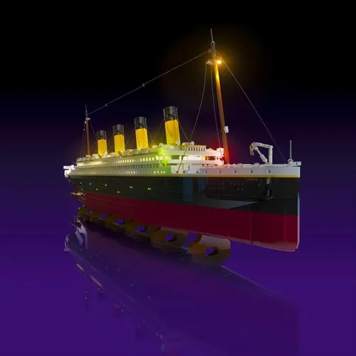 Light my bricks LED Licht Set für LEGO 10294 Titanic - Klemmbausteine Set mit LED-Beleuchtung für das LEGO 10294 Titanic Modell, verwandelt Ihr Modell in ein faszinierendes Lichtspiel.