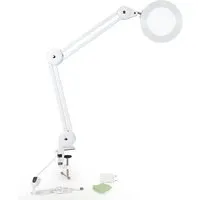 addhome LED Lupenleuchte mit Tischklemme – 5-fach Vergrößerung und dimmbar - Ideal für präzise Handarbeiten in Nagelstudios oder bei Bastelarbeiten. Die Lupenlampe bietet 3 Farbtemperaturen, einen flexiblen Schwenkarm und eine integrierte 5-fach Vergrößerung für optimale Lichtverhältnisse.
