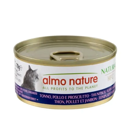 Almo Natur Hfc Natural Thunfisch Mit Huhn Und Schinken - Katzenfutter aus hochwertigen Inhaltsstoffen, ideal für eine gesunde und ausgewogene Ernährung Ihrer Katze.