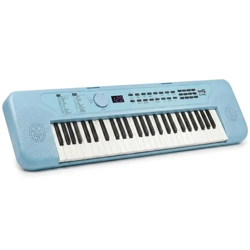 RockJam 49-Tasten-USB-Tastatur, Klavier, Babyblau