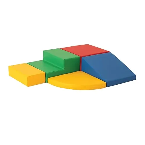 IGLUSoftplay IGLU XL Softbausteine - 5 bunte Spielbauklötze, modernes Design und hochwertige Verarbeitung, ideal für Kinder ab 6 Monaten
