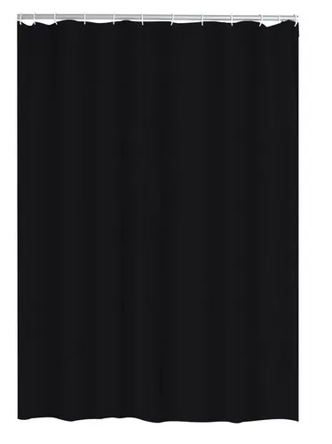 Duschvorhang Textil Madison 180x200 cm schwarz - Duschvorhang 180x200 cm aus hochwertigem, wasserabweisendem Polyester, mit bleifreien Beschwerungsband für perfekten Fall und angenehmes Duscherlebnis. Maschinenwaschbar bis 60°C für einfache Pflege.