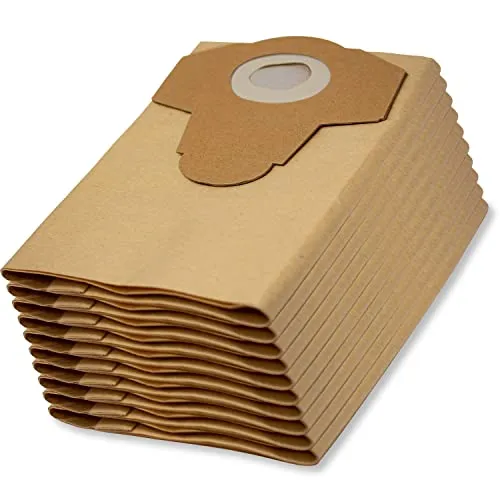 Original Parkside Lidl Staubsaugerbeutel für Nass-Trocken-Sauger PNTS 1250, 1250/9, PNTS 1300 A1, B2, C3, D3, E4, F5, PWD 12 A1, PAS 500 D3 10