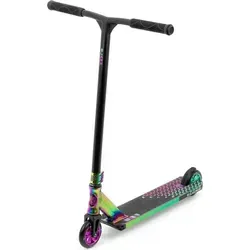 Slamm Assault Neochrome & Black Stunt Scooter - Der Slamm Assault Stunt Scooter bietet mit seinen 110-mm-Aluminiumrädern und einem stabilen Legierungsdeck hervorragende Kontrolle für fortgeschrittene Fahrer. Ideal für beeindruckende Tricks und Stunts!