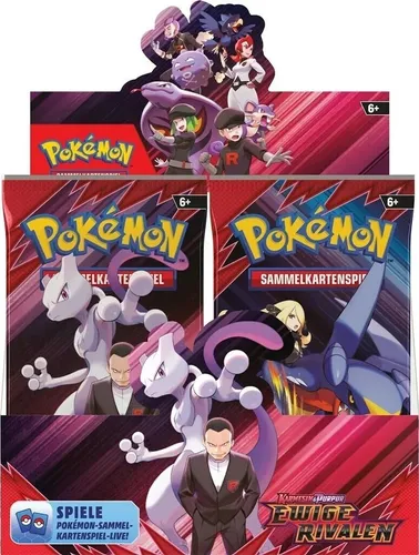 Ewige Rivalen - Booster Box Display (36 Booster Packs) - TCG OVP Displays, enthält 36 Booster Packs für spannende Pokémon TCG Spiele, ideal für Sammler und Spieler.