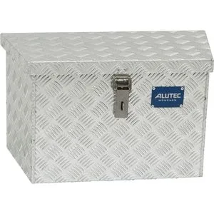 Alutec Alubox Trailer 51 - 51 Liter Deichselbox - Werkstatteinrichtung mit 51 Litern Volumen, wetterfestem Aluminium und versenktem Sicherheitsschloss für optimale Sicherheit und Schutz.