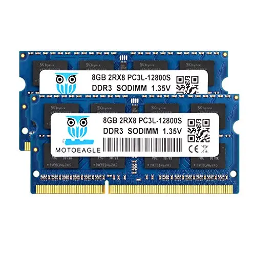 16GB DDR3L 1600 MHz SODIMM RAM Kit - Arbeitsspeicher (RAM) für Laptops, 2x8GB Kit, ideal für schnellere Leistung und einfaches Upgrade, kompatibel mit Mac und PC, lebenslange Garantie.