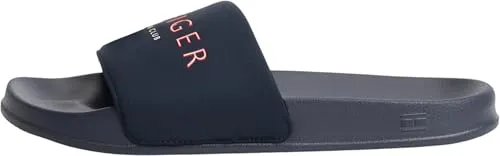 Tommy Hilfiger Hilifger Herren Neopren Pool Slide FM0FM05898 Slides, Blau, Größe 40