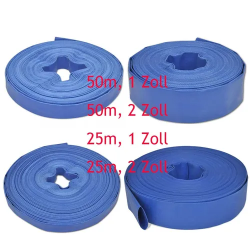 Gartenschlauch PVC Schlauch 1/2 Zoll - 25m Wasserschlauch - Hochwertiger 1/2 Zoll PVC Gartenschlauch in Blau, ideal für Gartenbewässerung, langlebig und flexibel für einfache Handhabung.