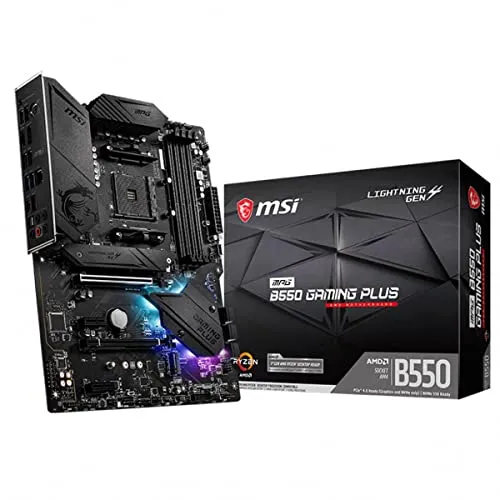 MSI MPG B550 Gaming Plus - ATX Gaming Motherboard für AMD Ryzen 5000, blitzschnelles PCIe 4.0 und exzellente Kühlung für maximale Leistung
